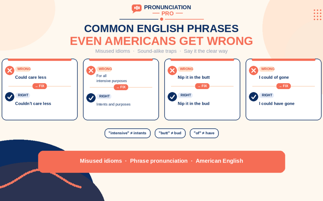 Common English phrases even Americans get wrong