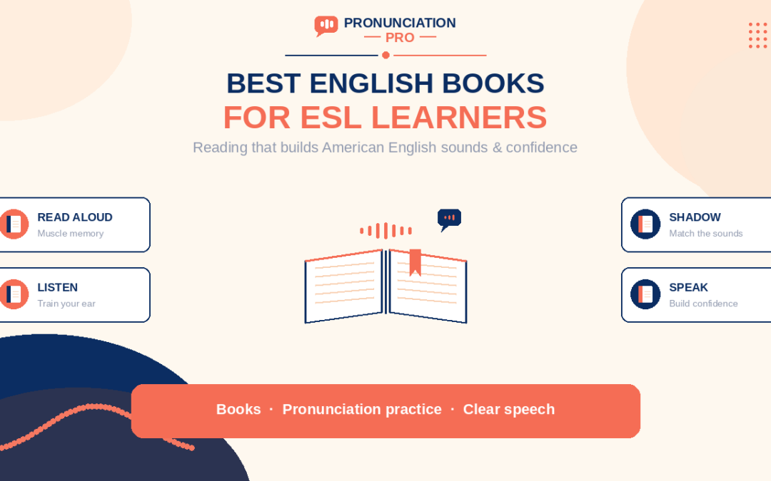 English books for ESL pronunciation practice