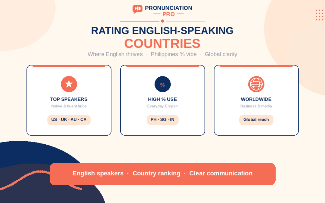 Rating the most English-speaking countries