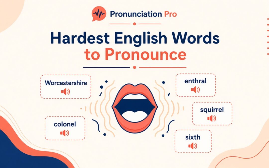 Hardest English words to pronounce