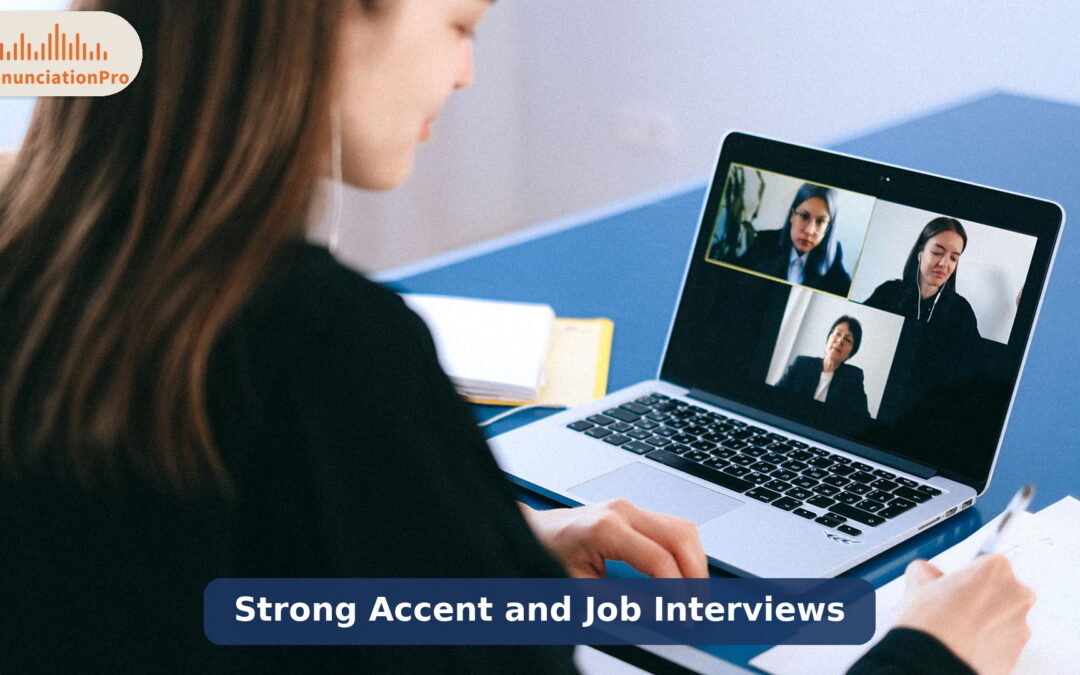 Candidate speaking clearly in an English job interview