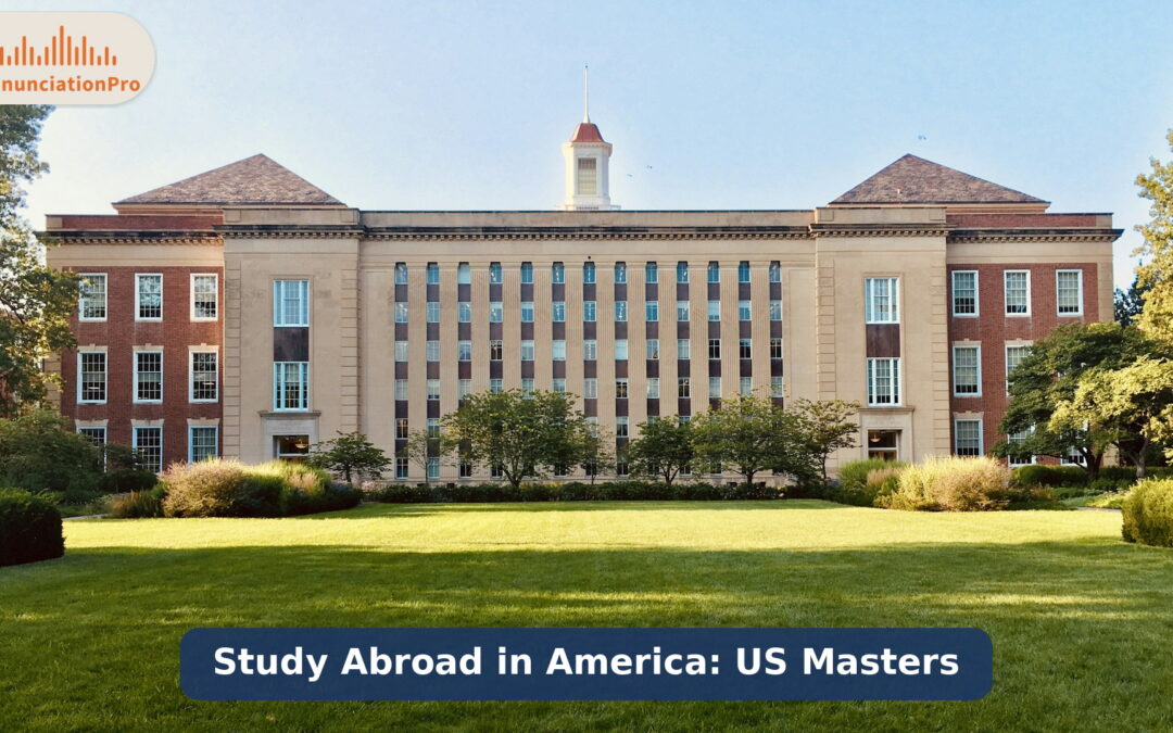International graduate student studying abroad on a US campus