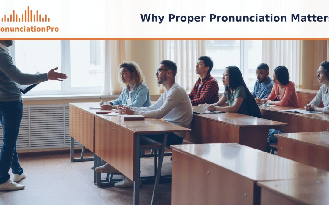 Teacher speaking to adult students in a classroom